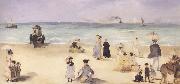 Edouard Manet Sur la plage de Boulogne (mk40) Spain oil painting artist